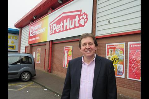 Poundstretcher managing director Ian York outside the retailer's Pontefract store